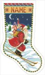 (image for) Skiing Santa Stocking